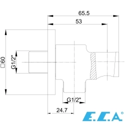 E.C.A - ECA Duş Çıkış Dirseği, Altın