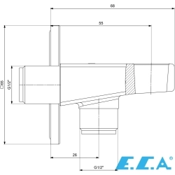 E.C.A - ECA Dalia Duş Çıkış Dirseği