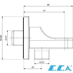 E.C.A - ECA Dream Duş Çıkış Dirseği
