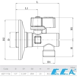 E.C.A - ECA Filtreli Çamaşır-Bulaşık Makinası Musluğu (Rozet Dahil)