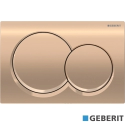 Geberit - Geberit Alpha01 Kumanda Kapağı Çift Basmalı, Bronz - 115.035.QA.1