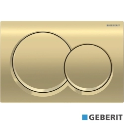 Geberit - Geberit Alpha01 Kumanda Kapağı Çift Basmalı, Pirinç - 115.035.QE.1