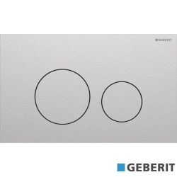 Geberit - Geberit Sigma40 Kumanda Kapağı Çift Basmalı, Paslanmaz Çelik - Temizliği Kolay Kaplama - 115.628.FW.1