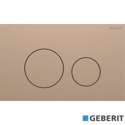 Geberit - Geberit Sigma40 Kumanda Kapağı Çift Basmalı, Bronz - Temizliği Kolay Kaplama - 115.628.QB.1