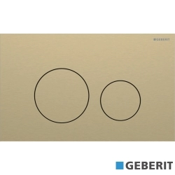 Geberit - Geberit Sigma40 Kumanda Kapağı Çift Basmalı, Pirinç - Temizliği Kolay Kaplama - 115.628.QF.1
