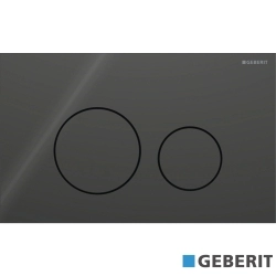 Geberit - Geberit Sigma40 Kumanda Kapağı Çift Basmalı, Parlak Siyah Cam - 115.628.SJ.1