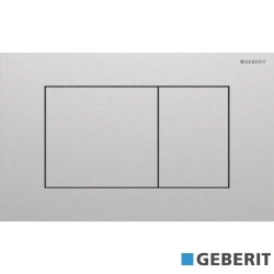 Geberit - Geberit Sigma40 Kumanda Kapağı Çift Basmalı, Paslanmaz Çelik - Temizliği Kolay Kaplama - 115.629.FW.1
