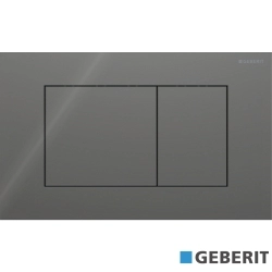 Geberit - Geberit Sigma40 Kumanda Kapağı Çift Basmalı, Antrasit Cam - 115.629.JK.1