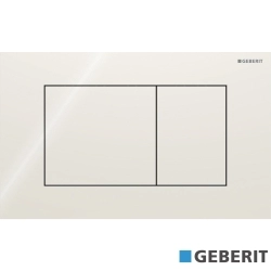 Geberit - Geberit Sigma40 Kumanda Kapağı Çift Basmalı, Kum Grisi Cam - 115.629.JL.1