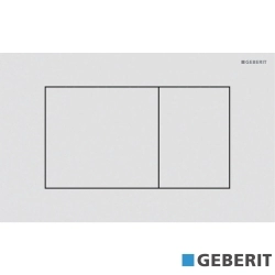 Geberit - Geberit Sigma40 Kumanda Kapağı Çift Basmalı, Mat Beyaz - Temizliği Kolay Kaplama - 115.629.JT.1