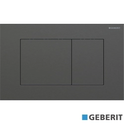 Geberit - Geberit Sigma40 Kumanda Kapağı Çift Basmalı, Siyah Krom - Temizliği Kolay Kaplama - 115.629.QD.1