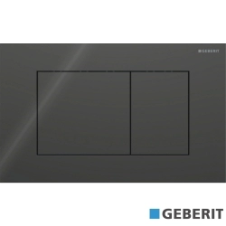 Geberit - Geberit Sigma40 Kumanda Kapağı Çift Basmalı, Parlak Siyah Cam - 115.629.SJ.1