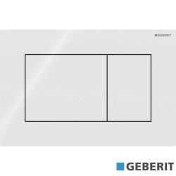Geberit - Geberit Sigma01 Kumanda Kapağı Çift Basmalı, Parlak Beyaz - 115.660.11.1