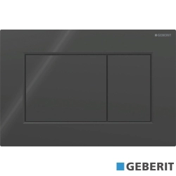 Geberit - Geberit Sigma01 Kumanda Kapağı Çift Basmalı, Parlak Siyah - 115.660.DW.1