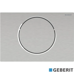 Geberit - Geberit Sigma10 Kumanda Paneli, Tek Basmalı, Paslanmaz Çelik - Temizliği Kolay Kaplama, Elektrikli