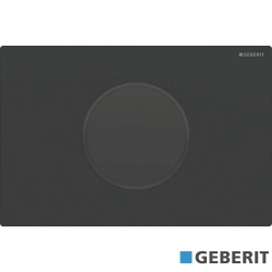 Geberit - Geberit Sigma10 Fotoselli Kumanda Kapağı, Elektrikli, Mat Siyah/Parlak/Mat Siyah