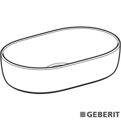 Geberit - Geberit Aniara Eliptik Çanak Lavabo, 55 cm