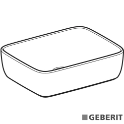 Geberit - Geberit Aniara Dikdörtgen Çanak Lavabo, 45 cm