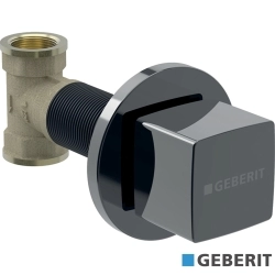 Geberit - Geberit Ankastre Stop Valf,Kare Volanlı , Siyah Krom