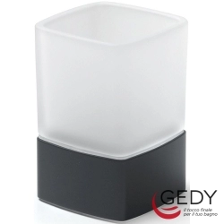 Gedy - Gedy Lounge Diş Fırçalığı, Mat Siyah (Tezgah Üzeri) - 5498-14