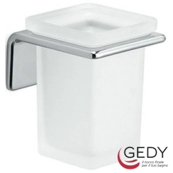 Gedy - Gedy Giglio Diş Fırçalığı (Duvardan, Krom + Cam) - A910-13