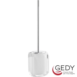 Gedy - Gedy Chanelle Tuvalet Fırçalığı, Beyaz/Akrilik (Tezgah Üzeri) - CH33-02