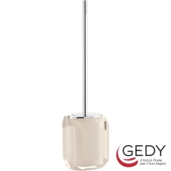 Gedy - Gedy Chanelle Tuvalet Fırçalığı, Bej/Akrilik (Tezgah Üzeri) - CH33-66
