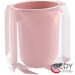 Gedy - Gedy Chanelle Diş Fırçalığı, Pembe/Akrilik (Tezgah Üzeri) - CH98-10