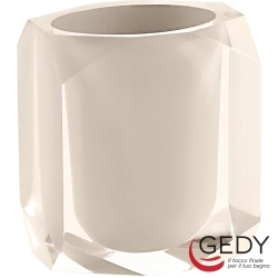 Gedy - Gedy Chanelle Diş Fırçalığı, Bej/Akrilik (Tezgah Üzeri) - CH98-66