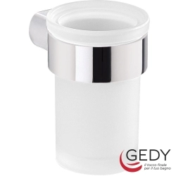 Gedy - Gedy Pirenei Diş Fırçalığı (Duvardan, Krom + Cam) - PI10-13