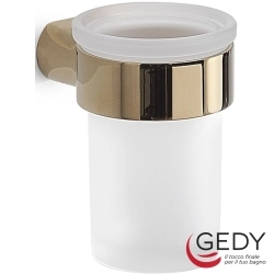 Gedy - Gedy Pirenei Diş Fırçalığı, Altın (Duvardan, Altın + Cam) - PI10-87