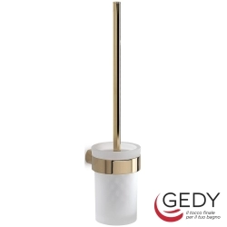 Gedy - Gedy Pirenei Tuvalet Fırçalığı, Altın (Duvardan, Altın + Cam) - PI33-03-87