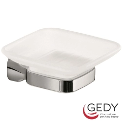 Gedy - Gedy Stelvio Sabunluk (Duvardan, Krom + Cam) - ST11-13
