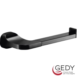 Gedy - Gedy Stelvio Açık Tuvalet Kağıtlığı, Mat Siyah - ST24-14