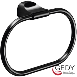 Gedy - Gedy Stelvio Halka Havluluk, 20.7 cm, Mat Siyah - ST70-14