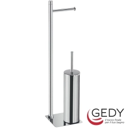 Gedy - Gedy Trilly Ayaklı Aksesuar Seti, Parlak Paslanmaz Çelik - TR32-13