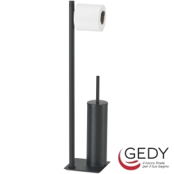 Gedy - Gedy Trilly Ayaklı Aksesuar Seti, Mat Siyah - TR32-14