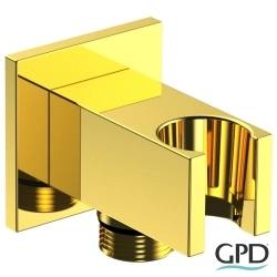 Gpd - GPD Ankastre El Duşu Çıkışı, Askılı (Kare Rozet), Altın