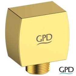 Gpd - GPD Ankastre Kabin Duş Çıkış Dirseği, Altın