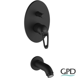 Gpd - GPD Adrio Ankastre Banyo Bataryası, Siyah