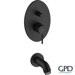 Gpd - GPD Aduro Ankastre Banyo Bataryası (Çıkış Ucu Dahil), Siyah
