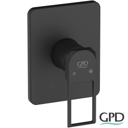 Gpd - GPD Quadro Ankastre Duş Bataryası, Siyah