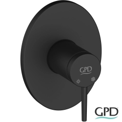 Gpd - GPD Aduro Ankastre Duş Bataryası, Siyah