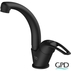 Gpd - GPD Adrio Tek Su Girişli Lavabo Bataryası, Siyah