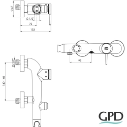 Gpd - GPD Aduro Banyo Bataryası, Fırçalı Nikel
