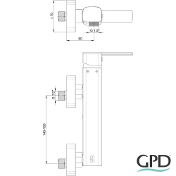Gpd - GPD Pedra Duş Bataryası, Siyah-Bakır