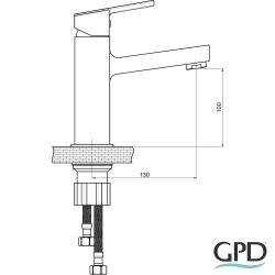 Gpd - GPD Ritmo Lavabo Bataryası, Siyah