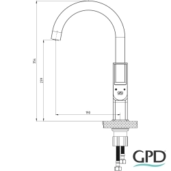 Gpd - GPD Quadro Tek Gövde Eviye Bataryası, Fırçalı Nikel