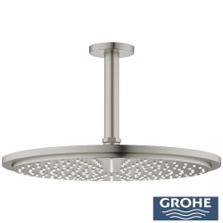 Grohe - Grohe Rainshower Cosmopolitan 310 Tepe Duşu Seti, 142 mm, Tek Akışlı, Saten Çelik