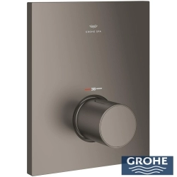 Grohe - Grohe Grohtherm F Merkezi Ankastre Termostatik Kumanda, Saten Grafit (Sıva Üstü Grubu) - 100753MG00